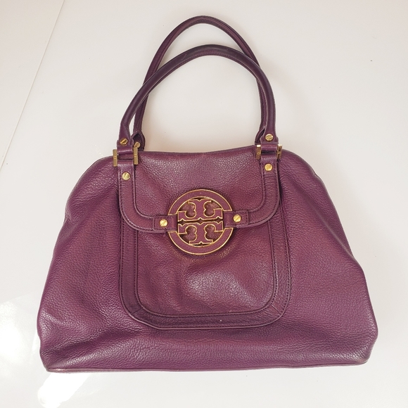 Tory Burch Amanda purple satchel bag - Picture 2 of 8